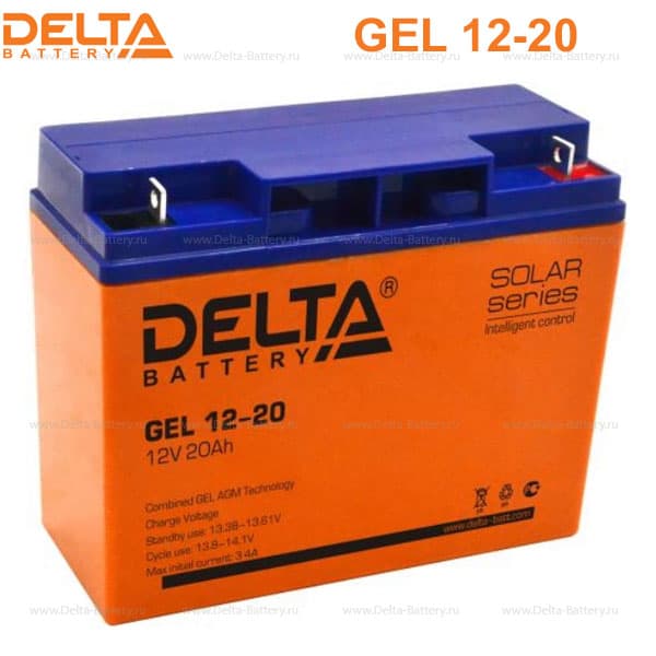 Аккумуляторная батарея Delta GEL 12-20 (12V / 20Ah) в Воронеже