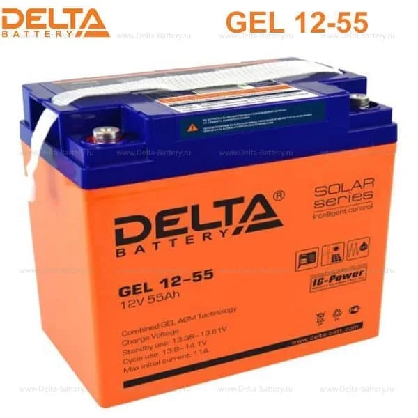 Аккумуляторная батарея Delta GEL 12-55 в Воронеже