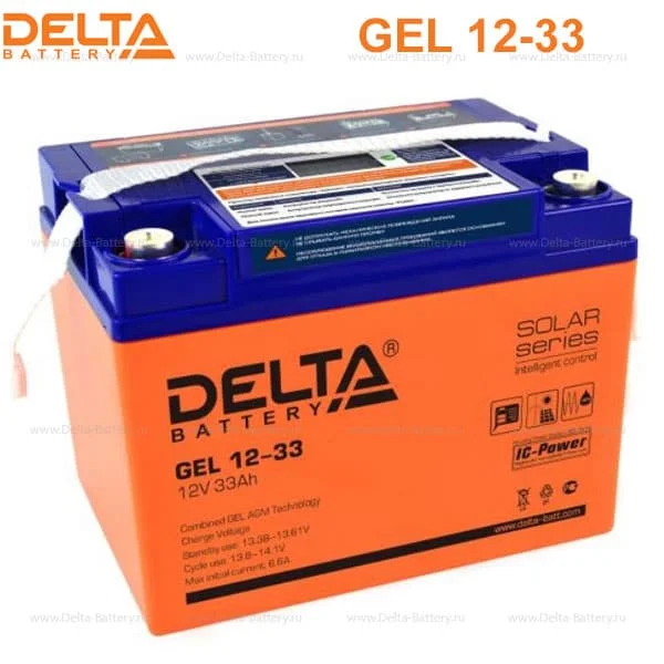 Аккумуляторная батарея Delta GEL 12-33 в Воронеже