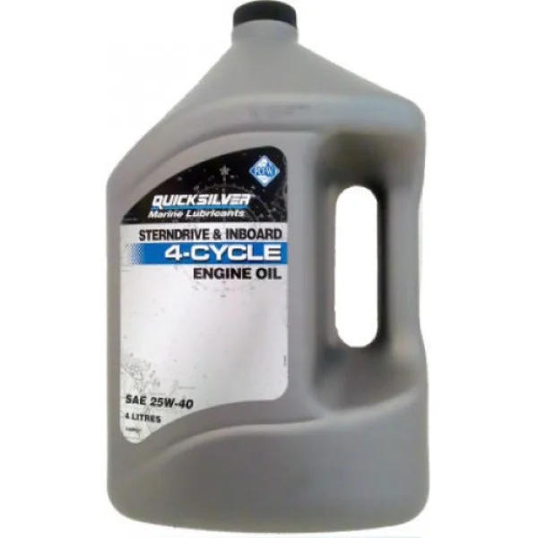 Масло Quicksilver 25W-40 4л Sterndrive & Inboard 4-stroke synthetic blend в Воронеже