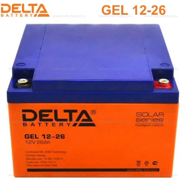 Аккумуляторная батарея Delta GEL 12-26 в Воронеже
